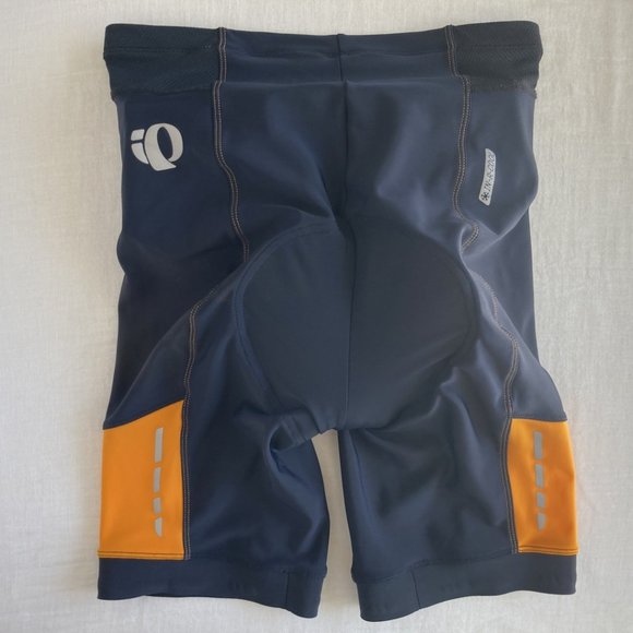 Pearl Izumi Women's Padded Elite Series Black and Orange Bike Shorts Size M - Picture 5 of 12